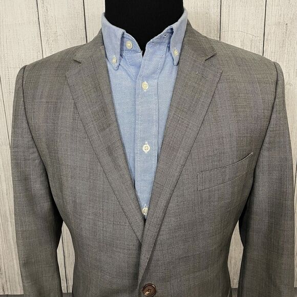 Lauren Ralph Lauren 46R Gary Glen Check Slim Fit Wool 2-Button Sports Coat - Picture 1 of 9